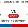 [ 스포츠 분석방 ] 5월 16일 KBO 한화 vs NC 프로토60회차 국야분석