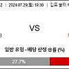 7월29일 국내축구분석 김포 : 수원