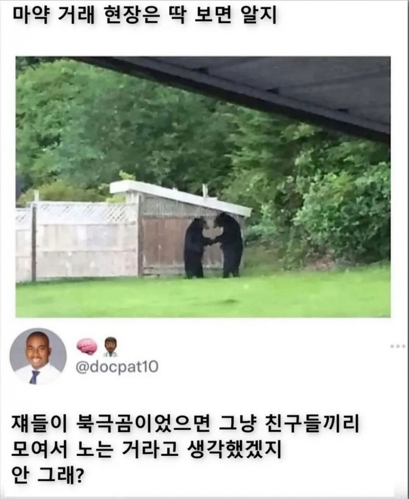 마약 거래 현장