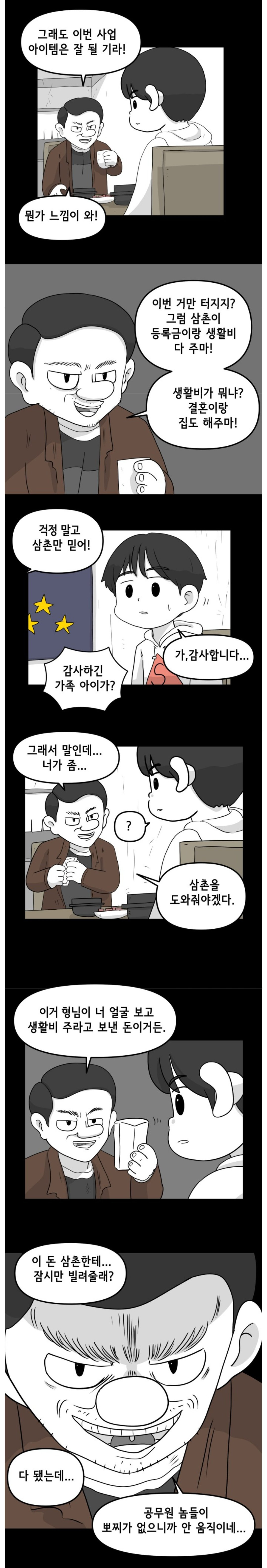 조카 생활비를 가져간 삼촌